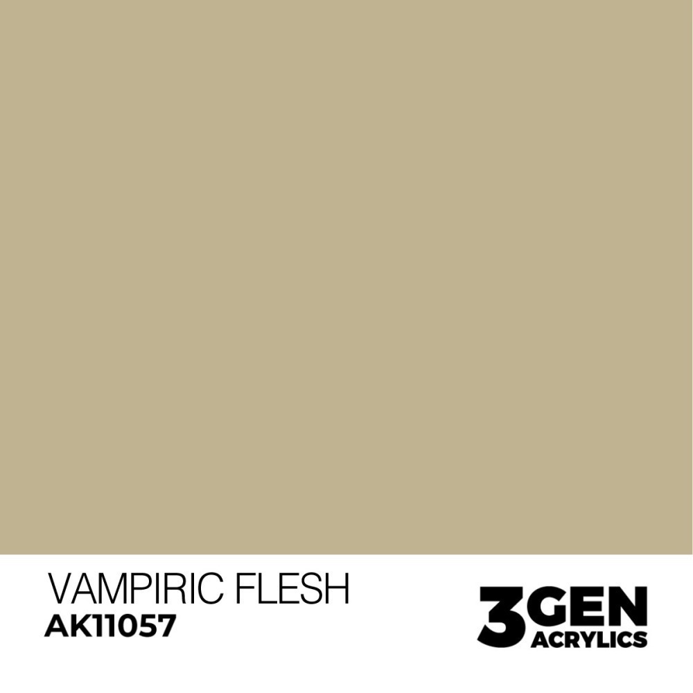 西班牙 AK 3GEN 第三代水性壓克力顏料 吸血鬼膚色 VAMPIRIC FLESH AK11057 橘標-細節圖3