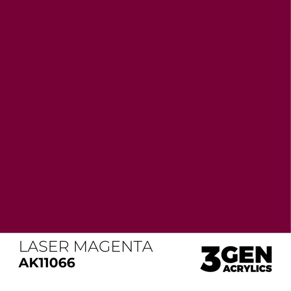 西班牙 AK 3GEN 第三代水性壓克力顏料 雷射洋紅色 LASER MAGENTA AK11066 橘標-細節圖3