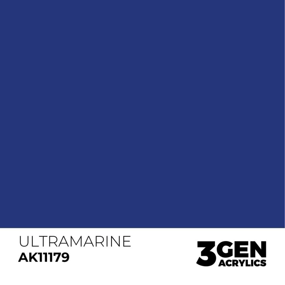 西班牙 AK 3GEN 第三代水性壓克力顏料 群青色 ULTRAMARINE AK11179 橘標-細節圖3