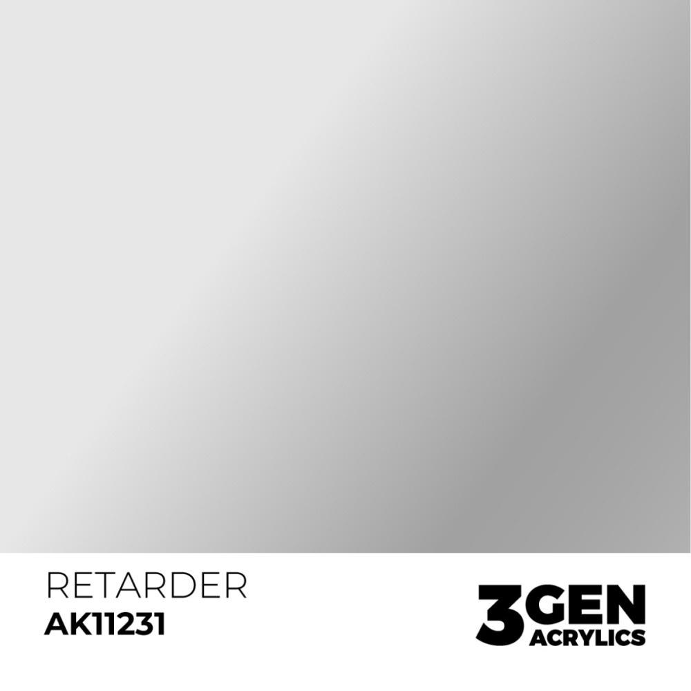 西班牙 AK 3GEN 第三代水性壓克力顏料 緩乾劑 RETARDER AK11231 灰標-細節圖2