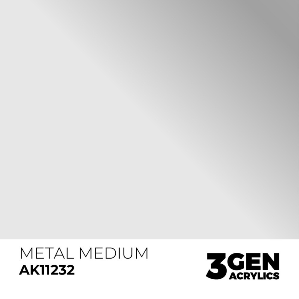 西班牙 AK 3GEN 第三代水性壓克力顏料 金屬介質 METAL MEDIUM AK11232 灰標-細節圖3