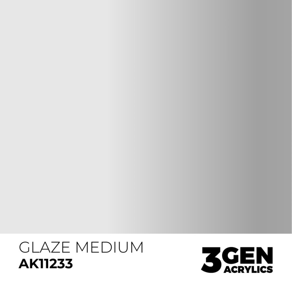西班牙 AK 3GEN 第三代水性壓克力顏料 罩染介質 GLAZE MEDIUM AK11233 灰標-細節圖3