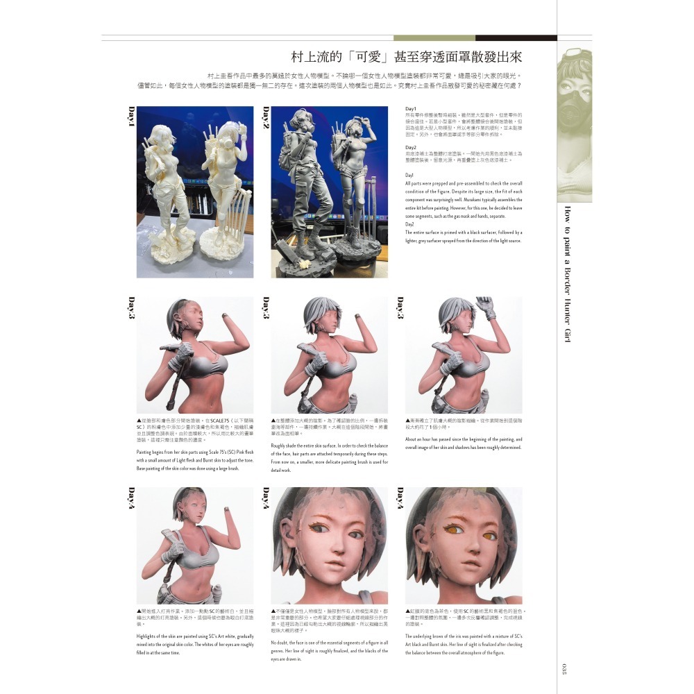 (預購) 北星 00019-12 村上圭吾人物模型塗裝筆記-細節圖6