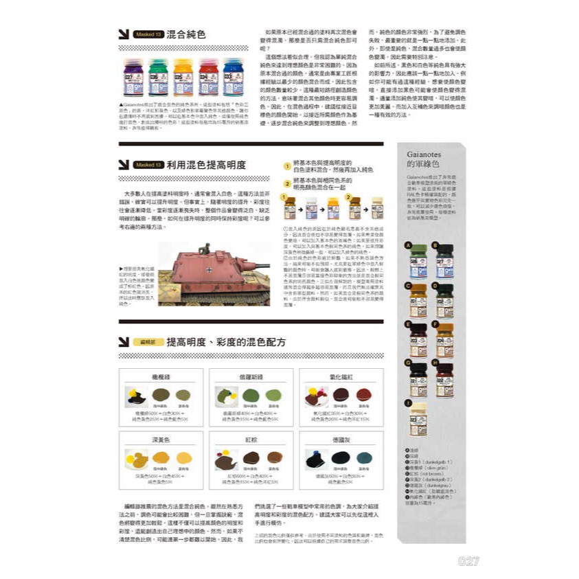 北星 00019-42 戰車模型單色塗裝指南-細節圖5