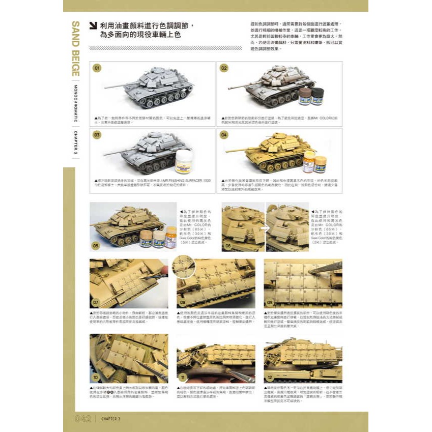 北星 00019-42 戰車模型單色塗裝指南-細節圖6