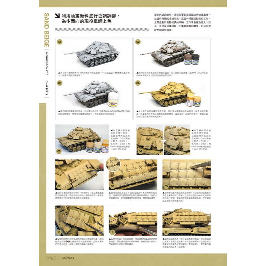 北星 00019-42 戰車模型單色塗裝指南-細節圖6