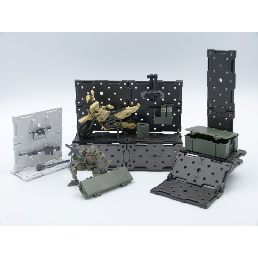 模型綠洲 系統格納庫 GPS 模型公仔適用 可自由擴充 深灰/灰白 簡配/豪華組可選-細節圖9