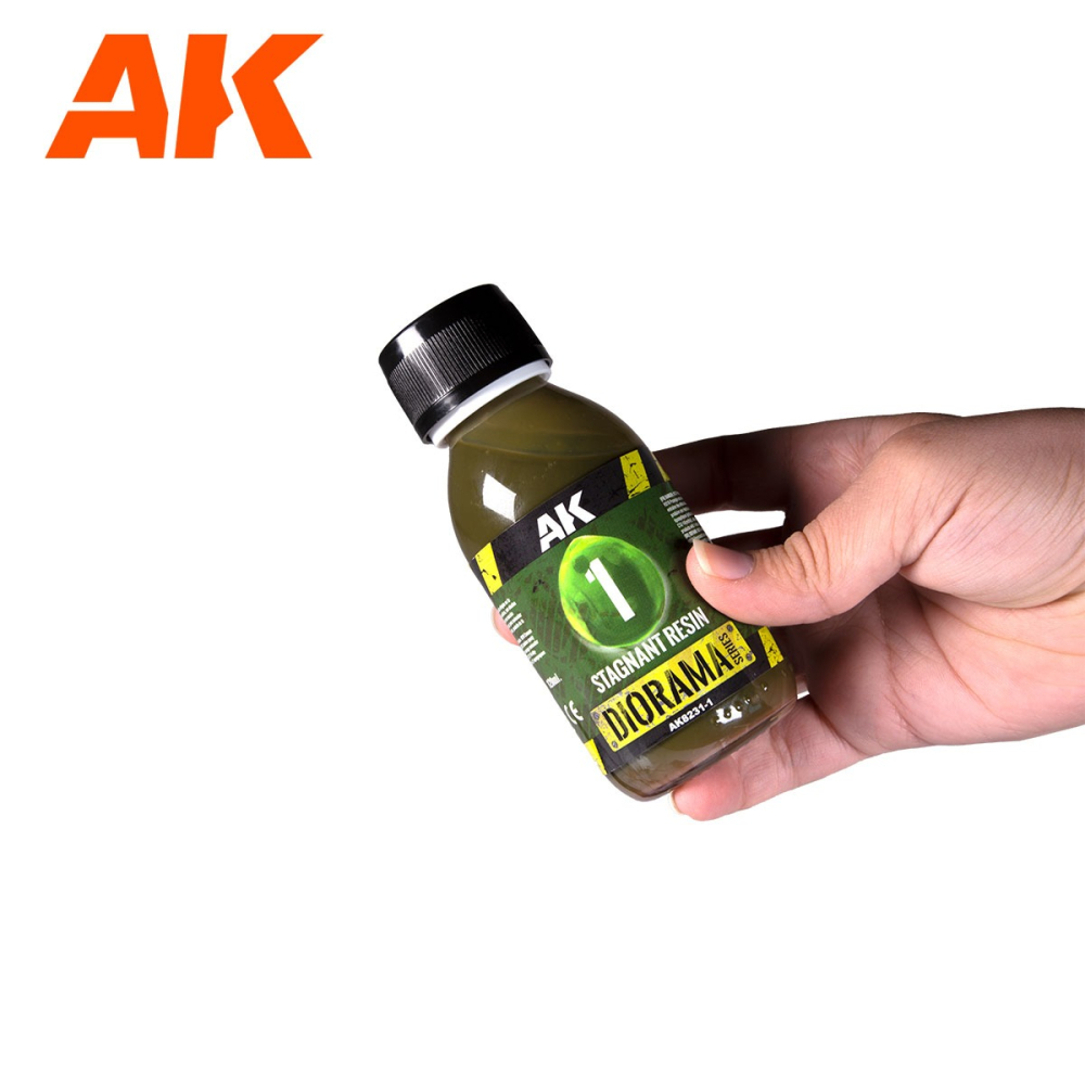 AK interactive 樹脂靜態水 雙劑型環氧樹脂 180ml 場景材料 AK8231-細節圖2
