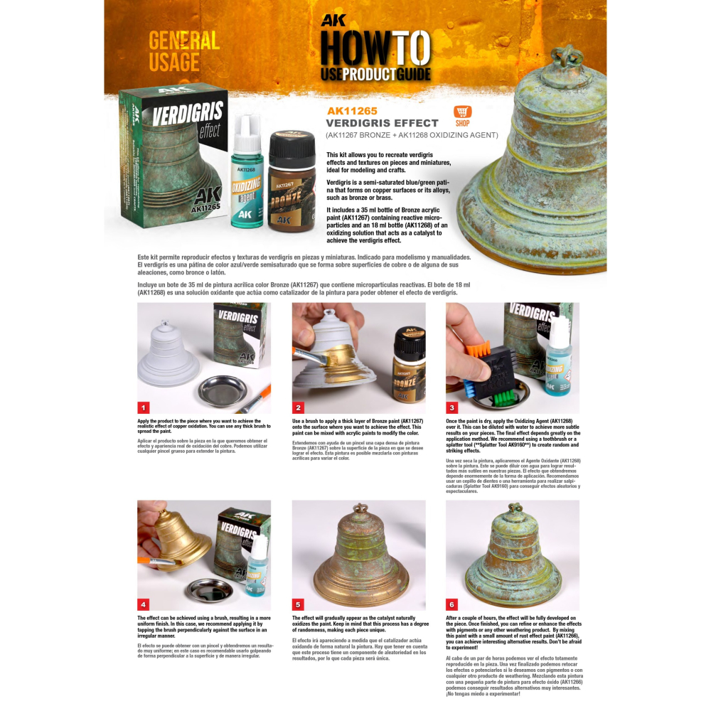 AK interactive 天然氧化套組 銅綠特效 AK11265-細節圖5