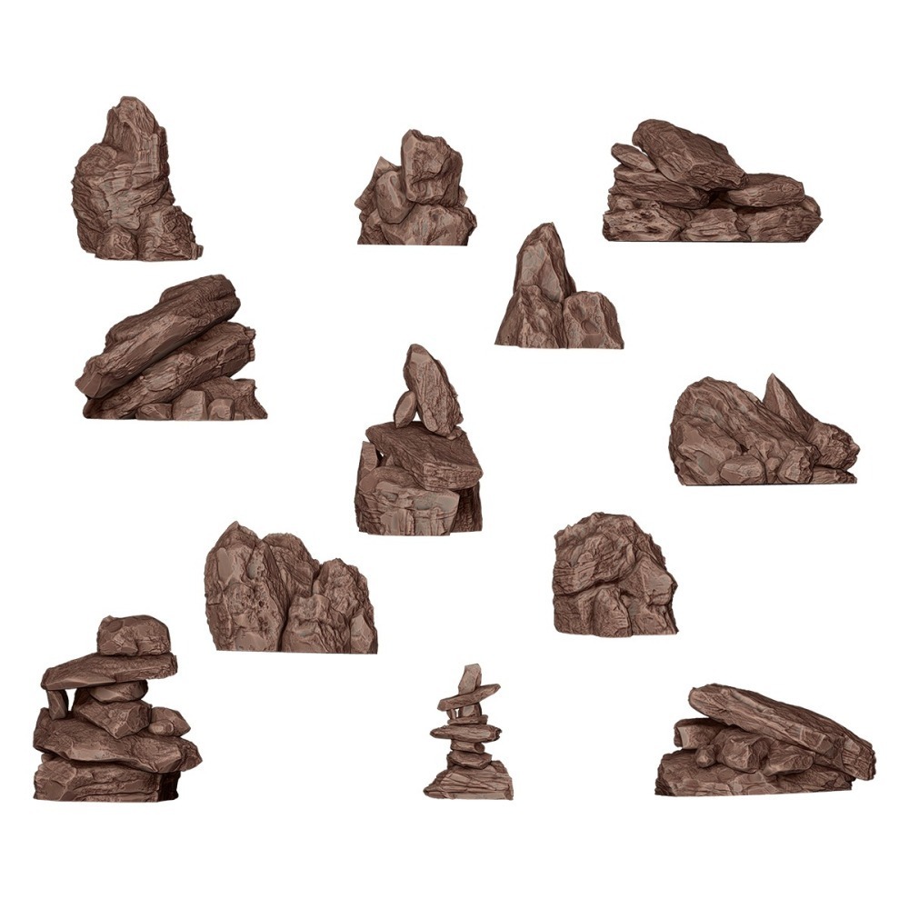 AK interactive 3D列印 石塊與突岩 ROCKS & TORS 樹脂件 AKBIT0003-細節圖3