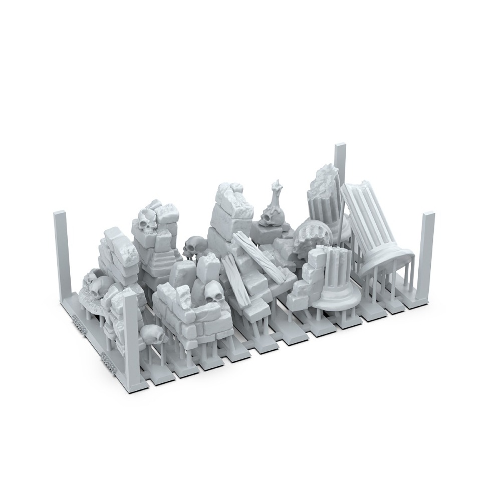 AK interactive 3D列印 廢墟遺跡 VILLAGE RUINS 樹脂件 AKBIT0012-細節圖2