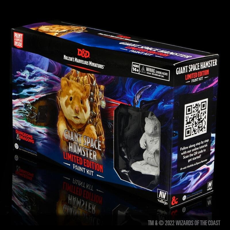 WizKids 龍與地下城 未上色模型 Vallejo塗色套組 巨型太空倉鼠 90597 DnD-細節圖2