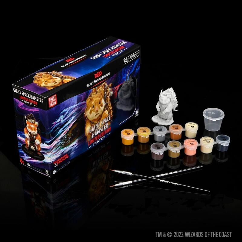 WizKids 龍與地下城 未上色模型 Vallejo塗色套組 巨型太空倉鼠 90597 DnD-細節圖3