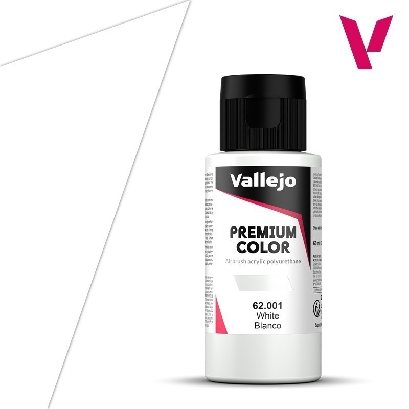 特價 Vallejo 水性顏料 Premium 高階色彩 基本色 60ml-規格圖1