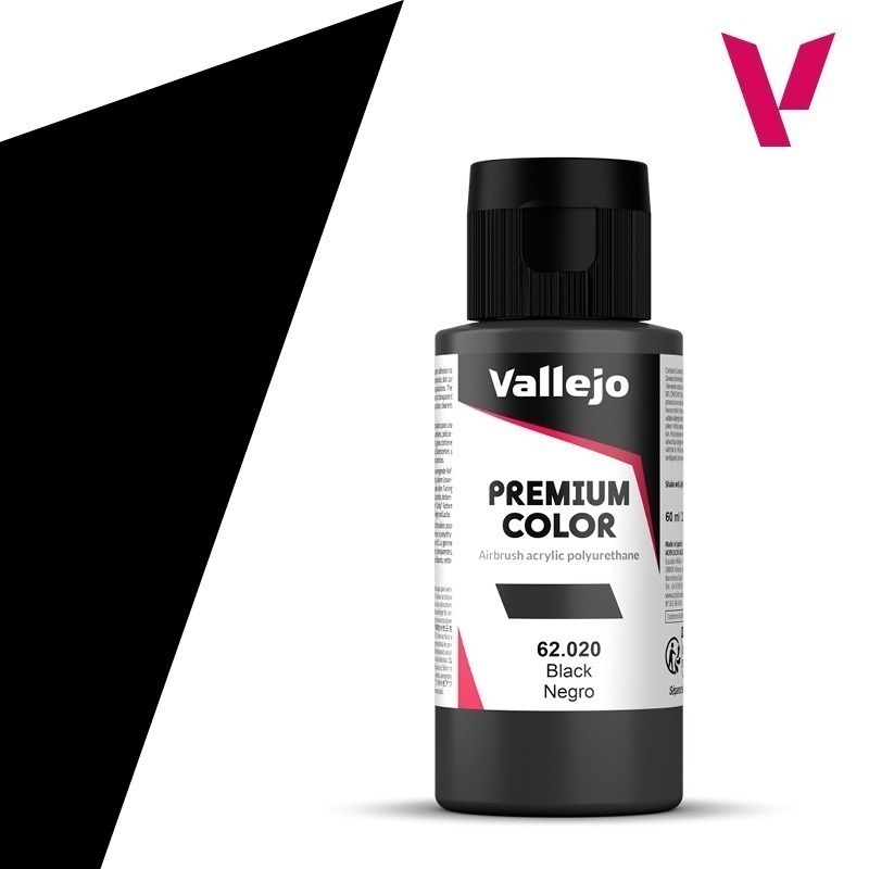 特價 Vallejo 水性顏料 Premium 高階色彩 基本色 60ml-規格圖1