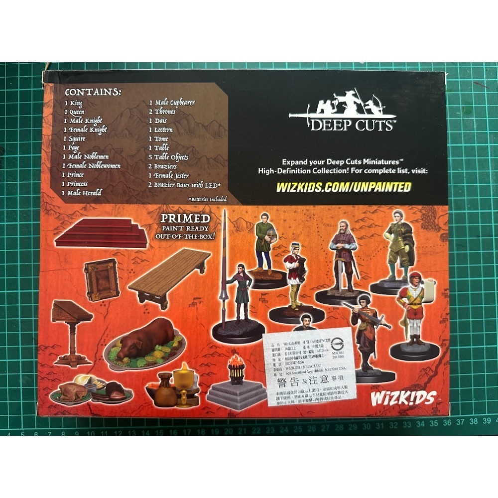 出清特價 WizKids 深度刻畫 未上色模型 王庭成員 90096 微縮模型-細節圖2