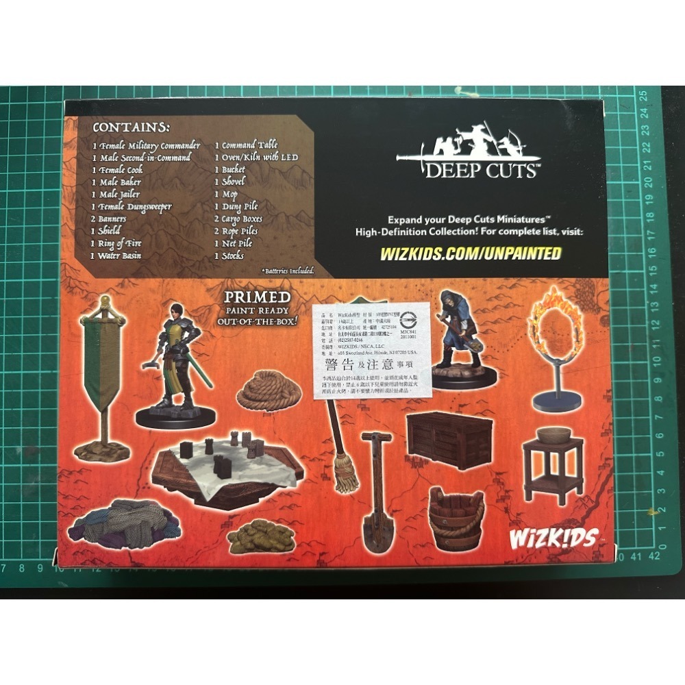 出清特價 WizKids 深度刻畫 未上色模型 王國基層人員 90121 微縮模型-細節圖2