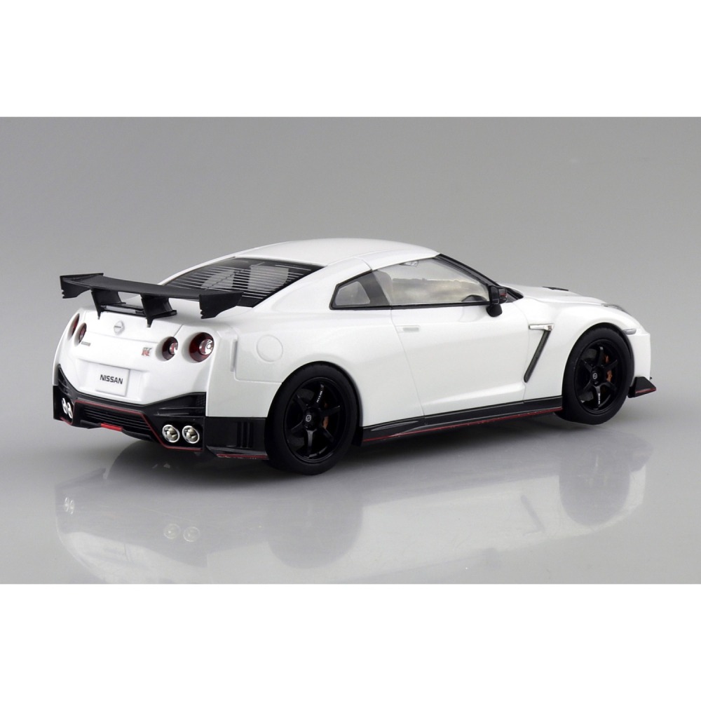 AOSHIMA 青島 1/24 樂PLA Snap Car 日產 GT-R NISMO R35 2017 白色-細節圖3