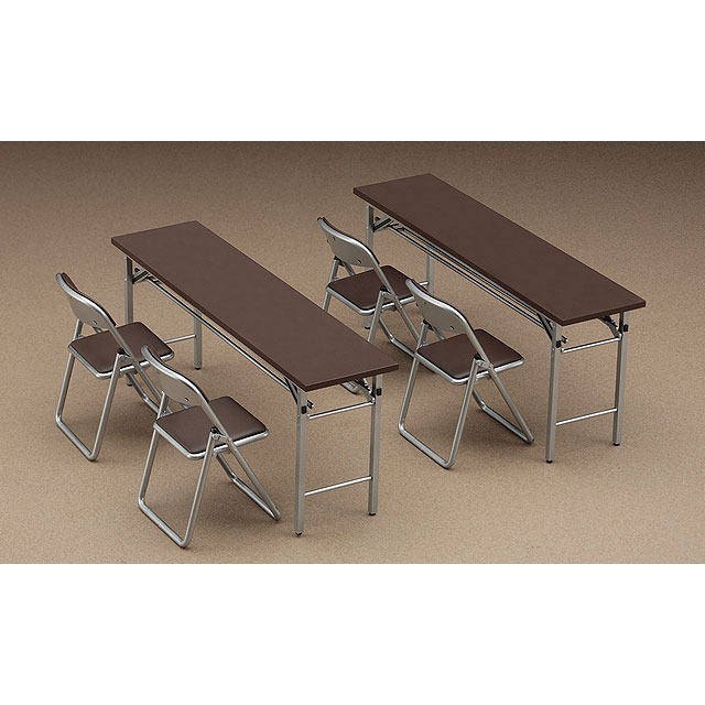 HASEGAWA 長谷川 1/12 社團教室的桌椅 FA02 場景搭配用 組裝模型-細節圖3