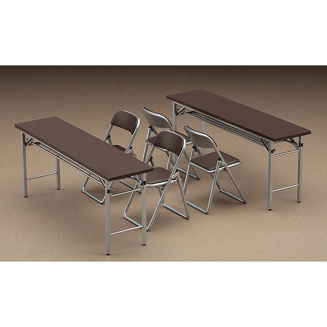 HASEGAWA 長谷川 1/12 社團教室的桌椅 FA02 場景搭配用 組裝模型-細節圖5