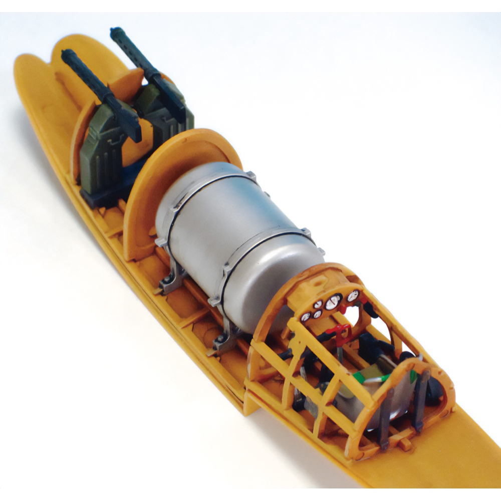 FineMolds 1/48 FG1 吉卜力 紅豬 Savoia號 S.21 試作戰鬥飛行艇 組裝模型-細節圖3