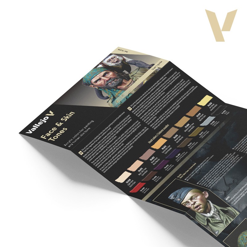 Acrylicos Vallejo 模型色彩 16色 臉部與膚色套組 70258-細節圖4