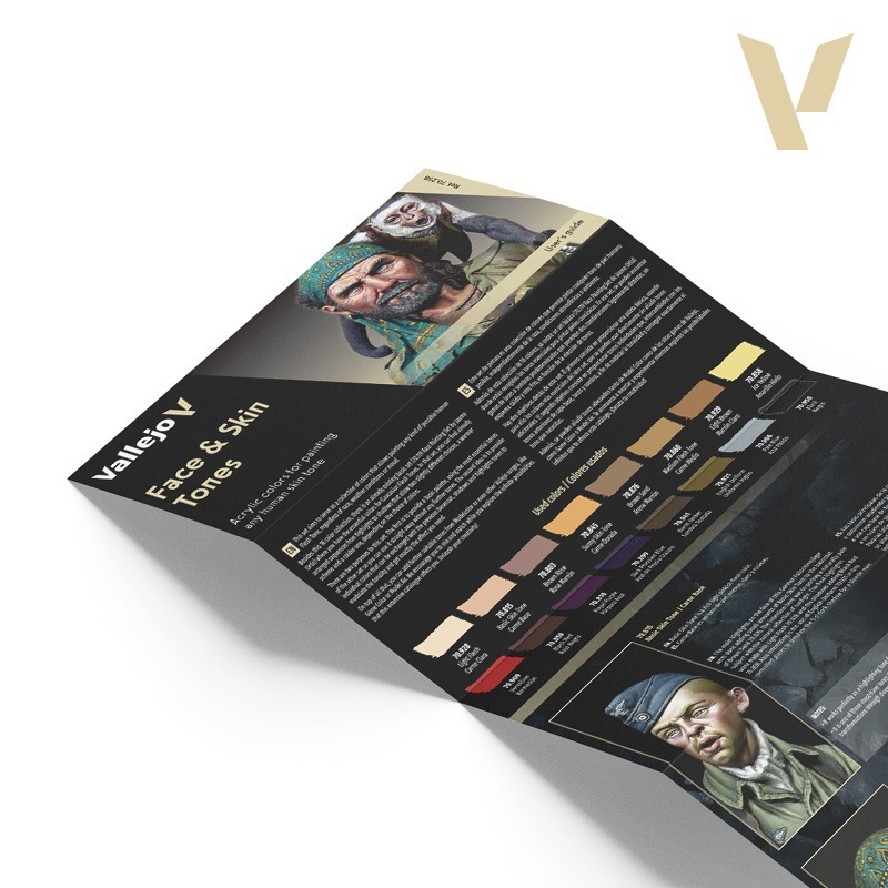 Acrylicos Vallejo 模型色彩 16色 臉部與膚色套組 70258-細節圖4