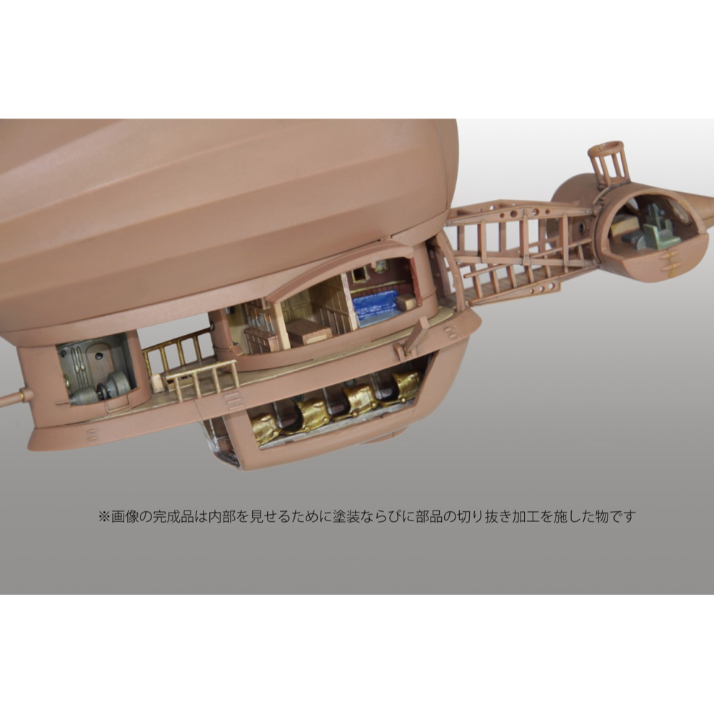 FineMolds 無比例 FG8 吉卜力 天空之城 虎蛾號 附1/20朵拉 組裝模型-細節圖6