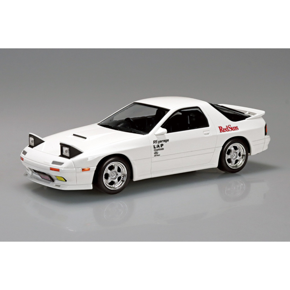 AOSHIMA 青島 1/32 樂Pla Snap Kit CM-3 涼介的FC 頭文字D 附山道場景紙模-細節圖2