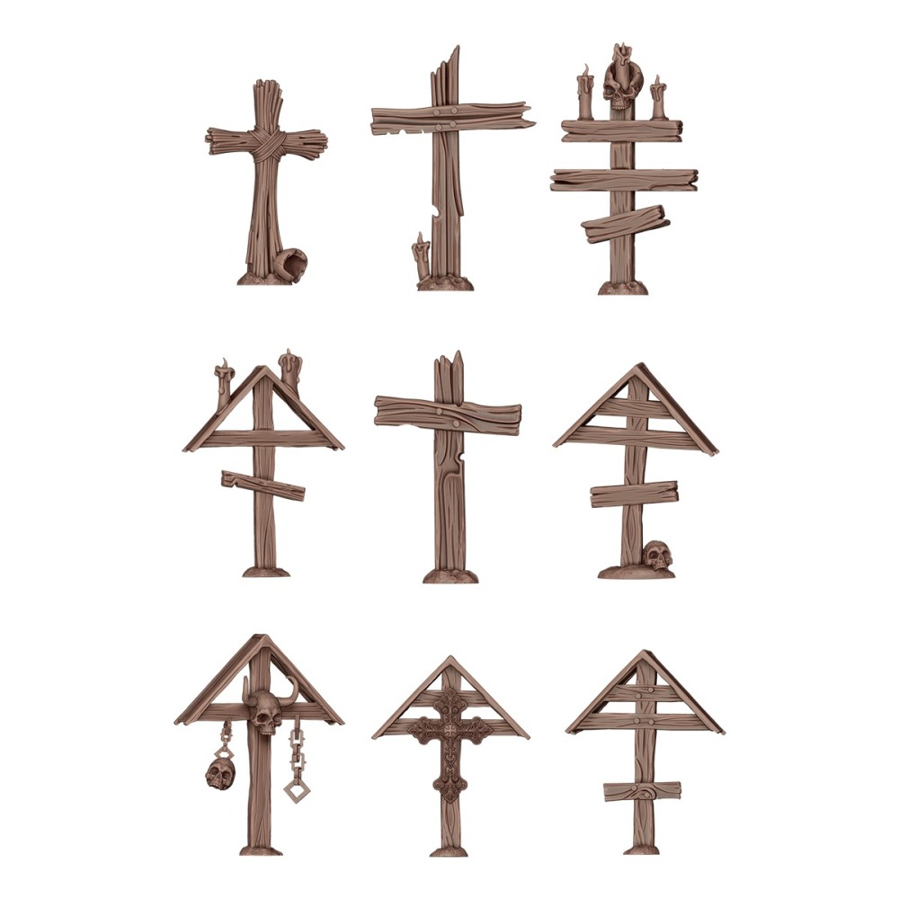 AK interactive 3D列印 木十字架 WOOD CROSSES 樹脂件 AKBIT0031-細節圖3