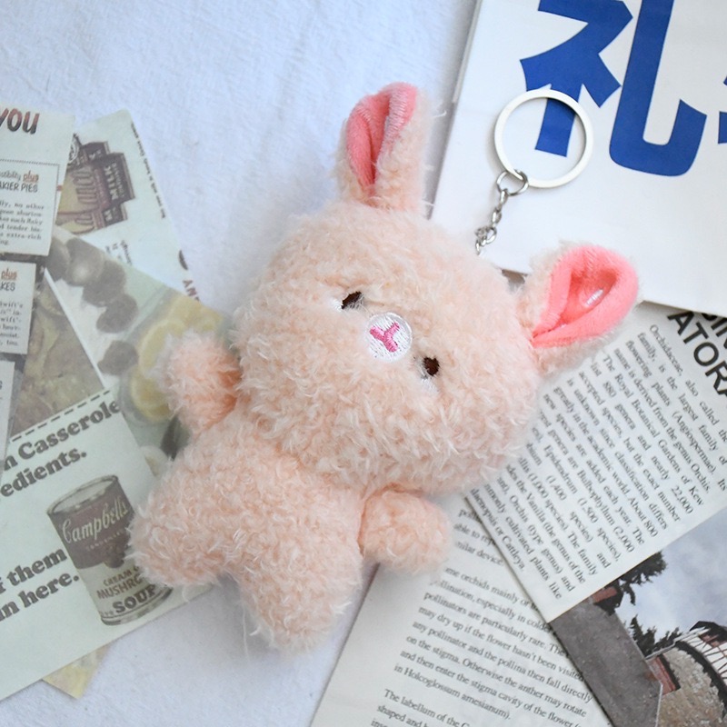 可愛鑰匙包包掛飾 毛茸布偶 正能量企鵝吊飾 吊飾 娃娃 布偶 鑰匙包 鑰匙圈 鑰匙套-規格圖11