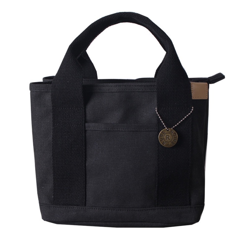 (台灣24小時出貨) 日本拉鏈款帆布袋 帆布手提袋 媽媽包 16安 帆布包 手提袋 日本帆布包推薦 帆布袋加拉鍊 帆布袋-規格圖6