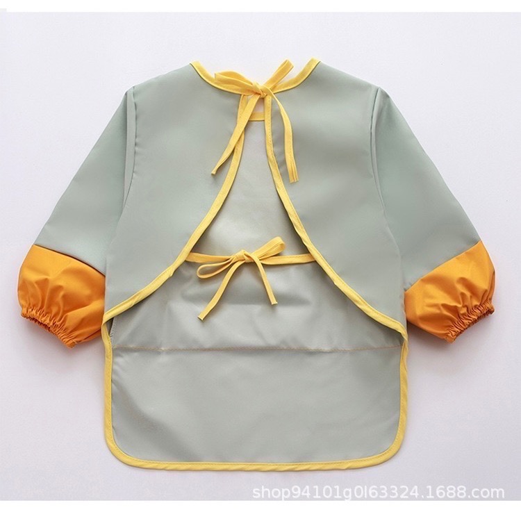 畫畫衣 夏季短袖  幼稚園 防髒衣 上學必備 加長款-細節圖3