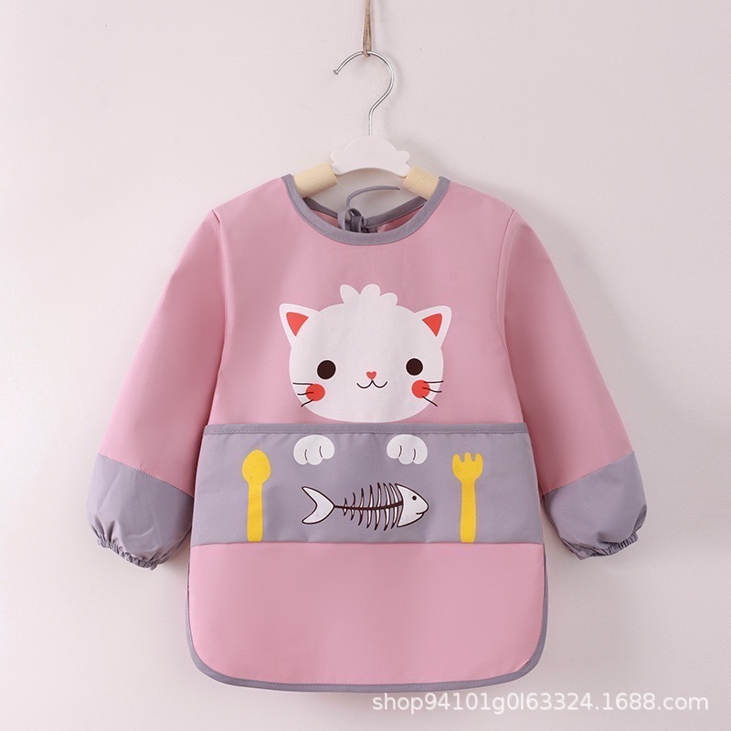 畫畫衣 夏季短袖  幼稚園 防髒衣 上學必備 加長款-規格圖11