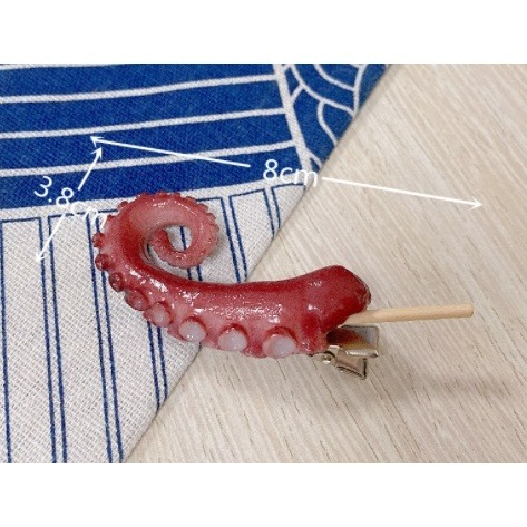 (台灣快速出貨) 上鎖 搞怪髮夾  療癒系髮夾 食品髮夾 仿真髮夾-細節圖3