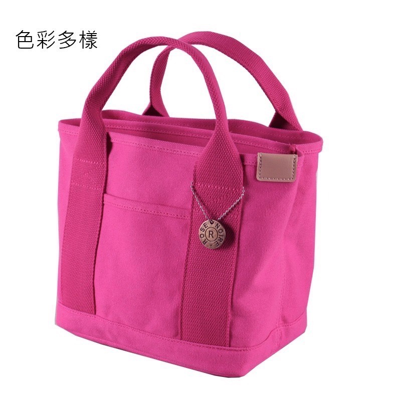(台灣24小時出貨) 日本樂天熱銷款包包 ROSE NOIRE 帆布袋 帆布手提袋 媽媽包 外出包 手提包 帆布包-細節圖6