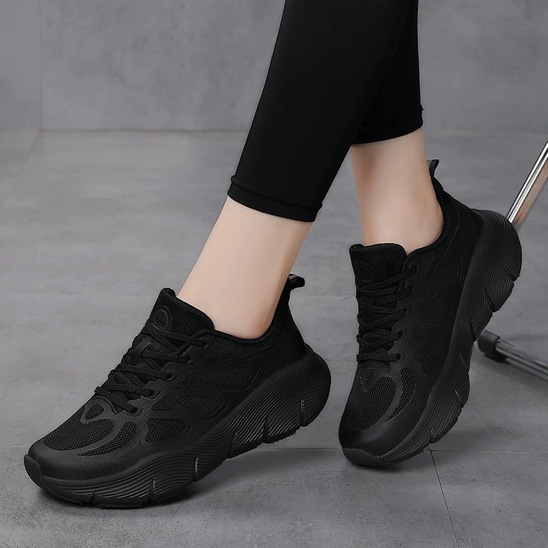 19778款 軟底跳舞鞋輕便跑步鞋超輕減震運動鞋薄款透氣時尚廣場舞鞋-細節圖4