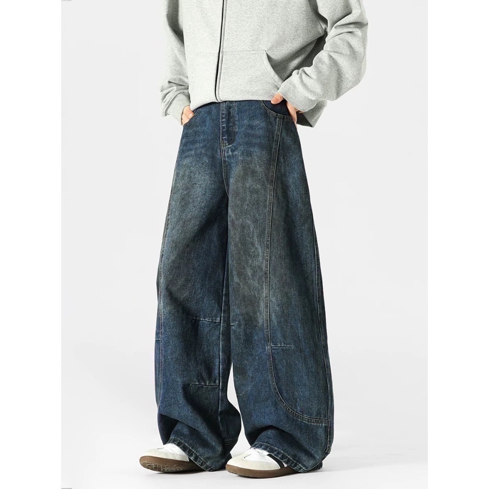 【vanguard選物所】復古藍水洗彎刀褲-細節圖4