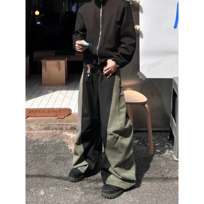 【vanguard選物所】撞色設計感彎刀褲-細節圖5