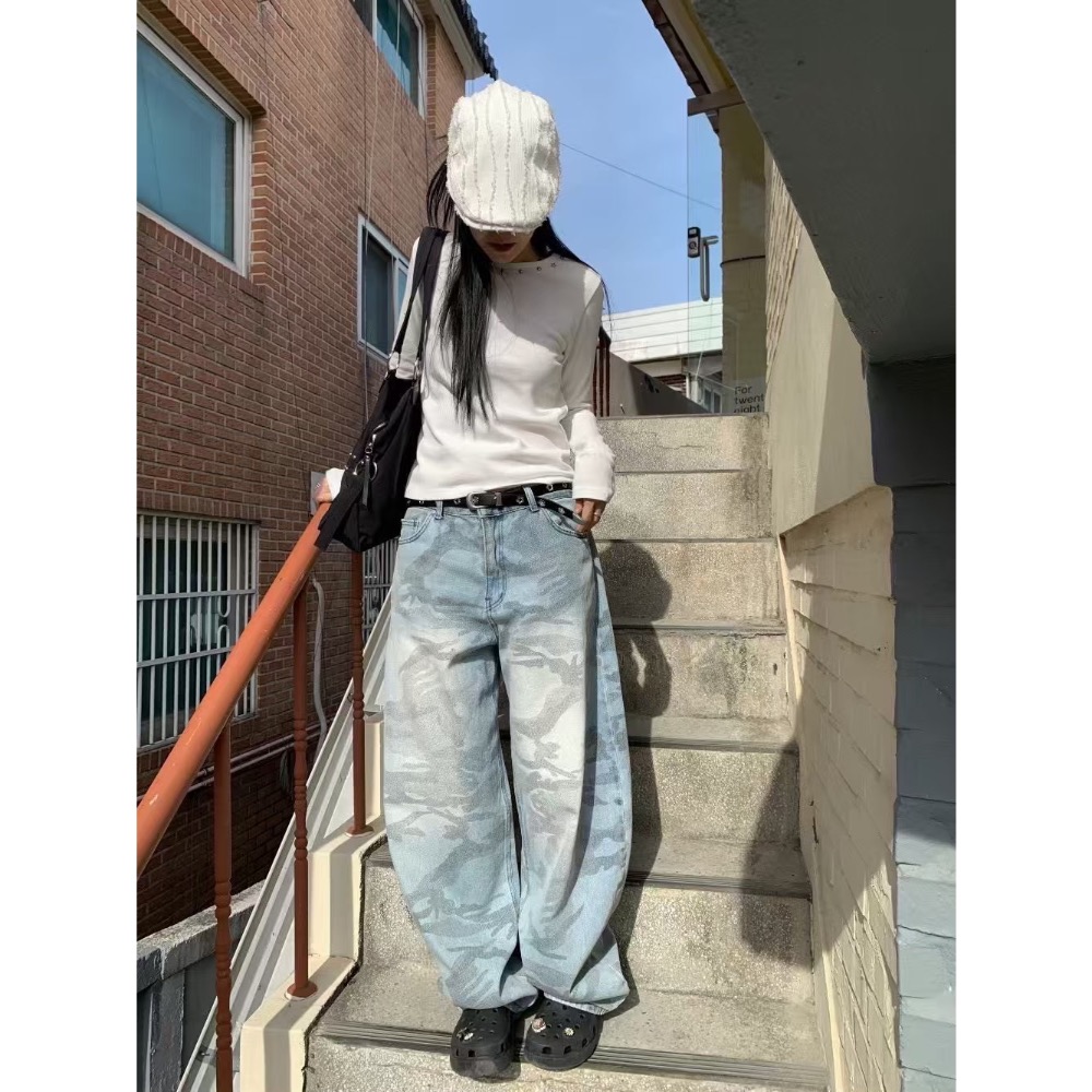 韓國選務🇰🇷迷彩繭型褲-細節圖7