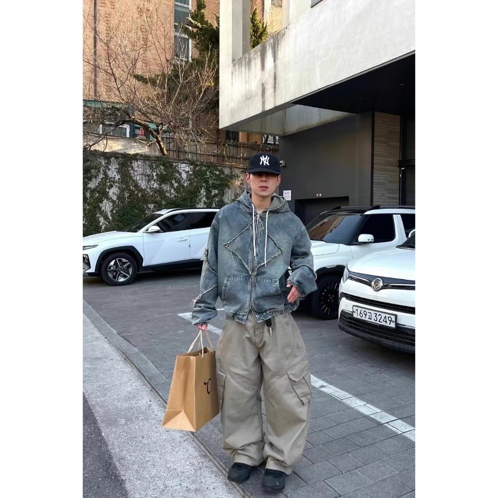 韓國選物🇰🇷絕版超稀有牛仔鬚外套 重磅-細節圖2