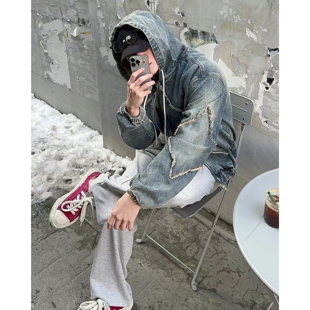 韓國選物🇰🇷絕版超稀有牛仔鬚外套 重磅-細節圖4