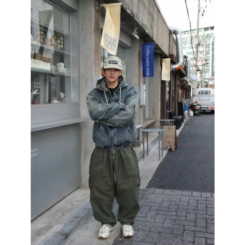 韓國選物🇰🇷絕版超稀有牛仔鬚外套 重磅-細節圖9