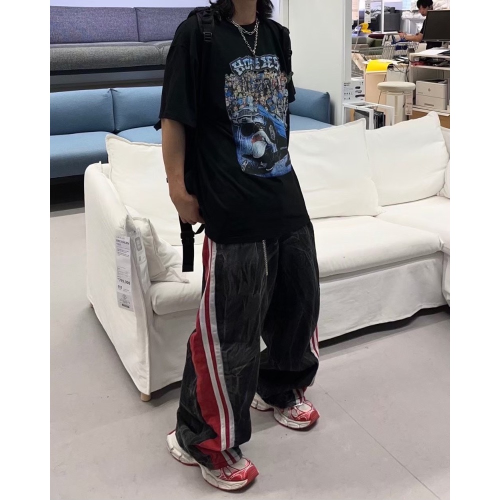 韓國選物🇰🇷水波紋刷色牛仔褲-細節圖3