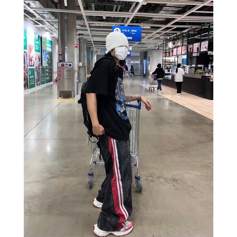 韓國選物🇰🇷水波紋刷色牛仔褲-細節圖11