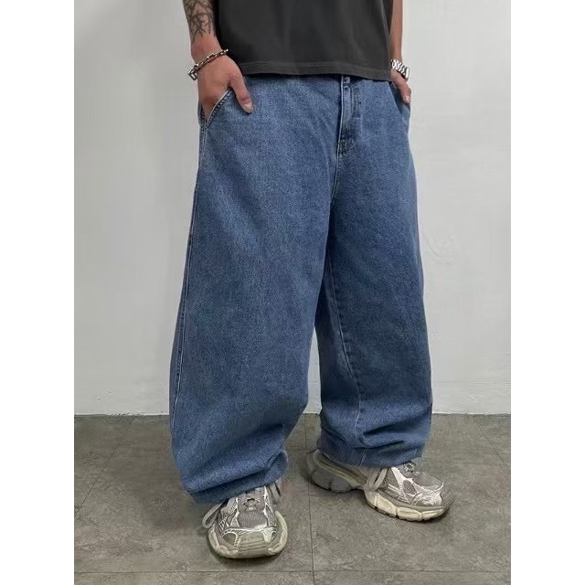 韓國選品🇰🇷漆皮印花大字屁屁牛仔褲-細節圖4