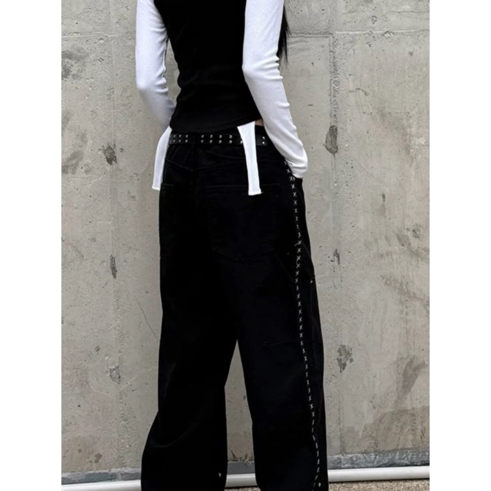 韓國選物🇰🇷做邊牛仔褲 設計款-細節圖3