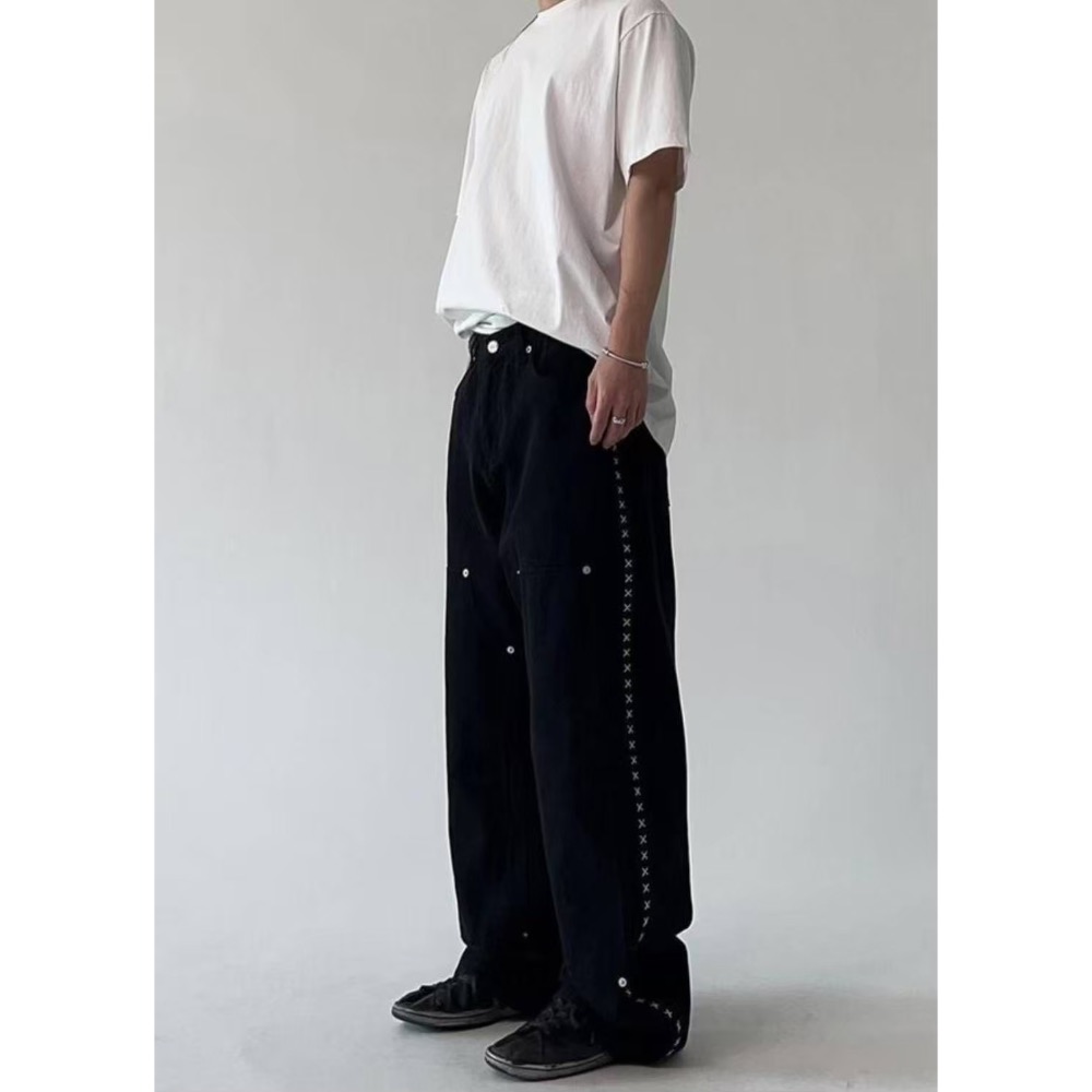 韓國選物🇰🇷做邊牛仔褲 設計款-細節圖6