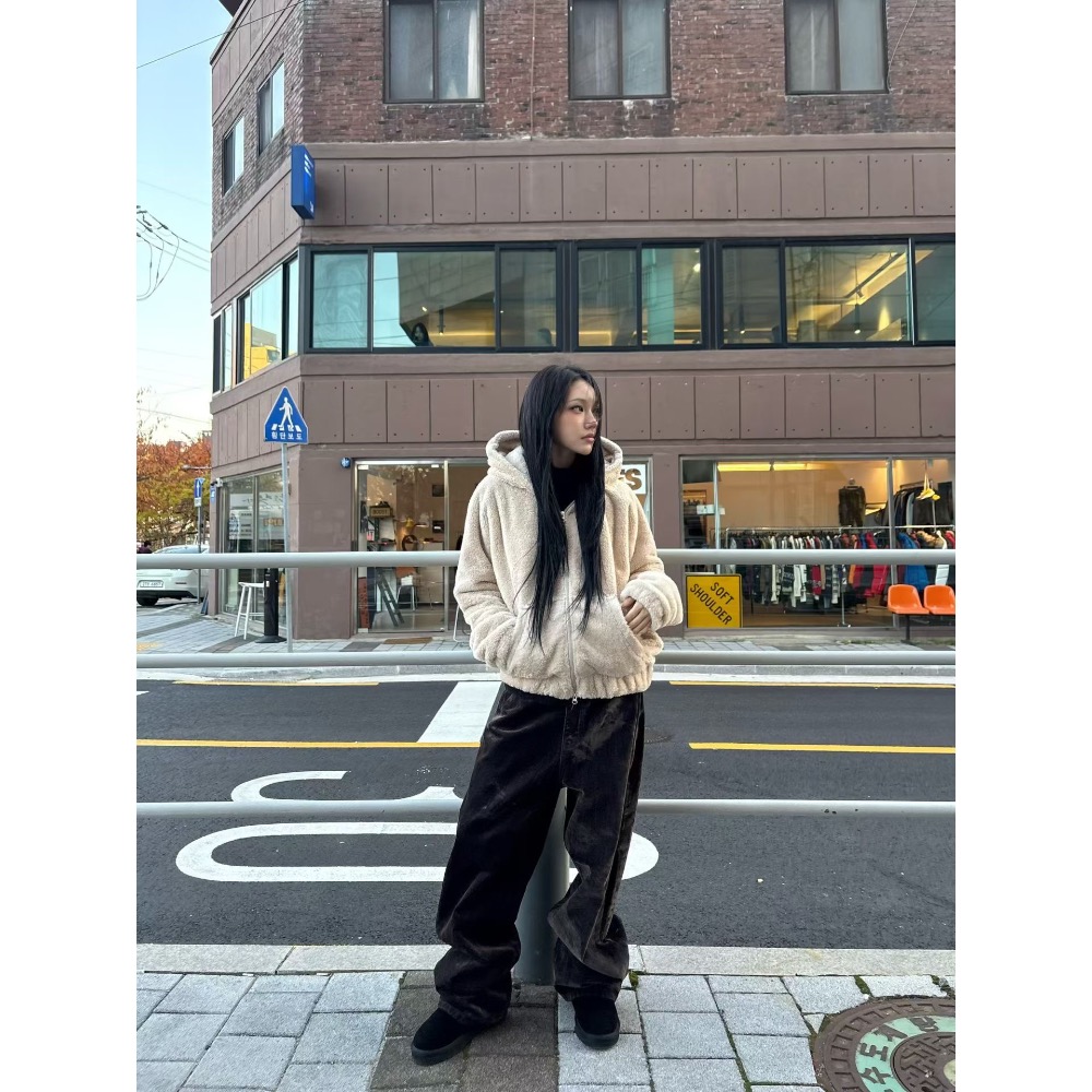 韓國選物🇰🇷牛仔燈芯絨氣球褲-細節圖2