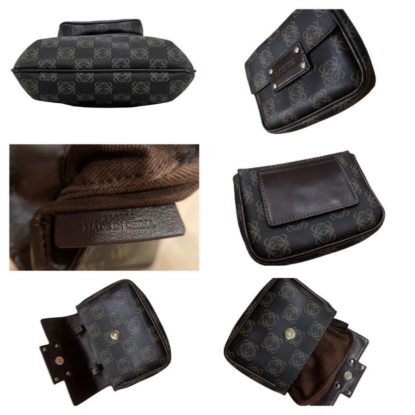 👸🏻LOEWE羅威|經典Repeat Anagram老花子母包. 肩背包. 斜背包Size:26x24x5cm#二-細節圖9